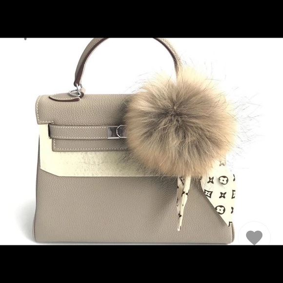 Accessories - ❤️pompom and Silk braided purse charm ❤️